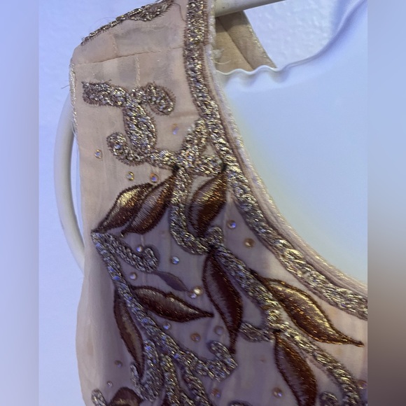 Arwia's by dk shalwar beige and gold color - Picture 2 of 8